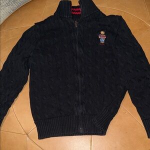 Kids Polo Ralph Lauren Black Zip Sweater (Like New)